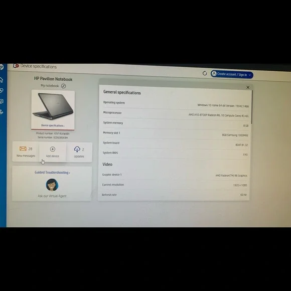 HP Pavilion Notebook